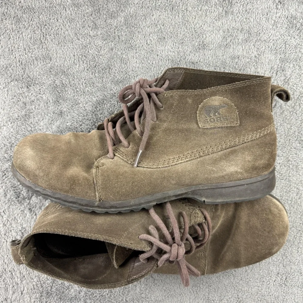 Sorel Greely Chukka Boots Men Size‎ 11 Brown Suede Lace Up Ankle